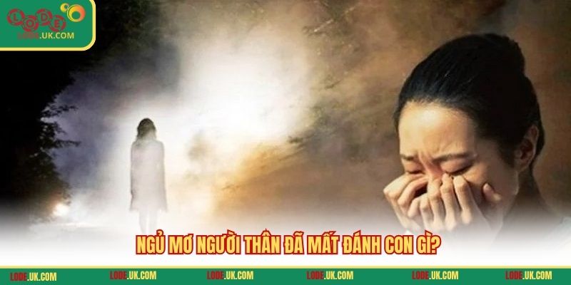 Ngủ mơ người thân đã mất đánh con gì?